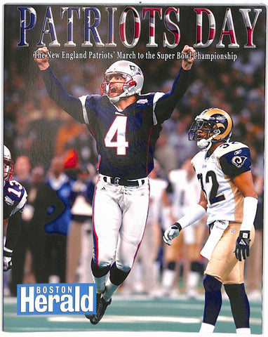 Patriots Day Boston Herald Commemorative Patriots Super Bowl 36 Tom Brady 182061