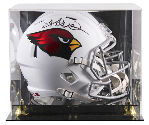 Cardinals Kurt Warner Signed 2023 Full Size Speed Rep Helmet W/ Case BAS Witness