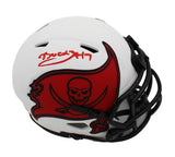 Bucky Irving Signed Tampa Bay Buccaneers Speed Lunar NFL Mini Helmet