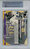 Ray Lewis Signed 1998 Fleer Tradition #217 Trading Card Beckett Slab 43371