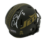 Boomer Esiason Signed New York Jets Speed Salute to Service 4 Mini Helmet