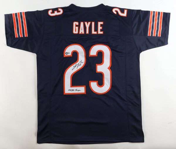 Shaun Gayle Signed Chicago Bears Jersey Inscribed "SBXX Champs" (Schwartz) D.B.