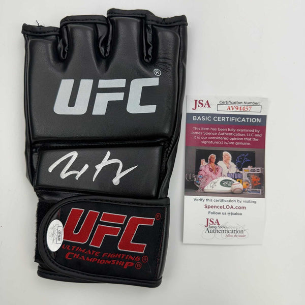 Autographed/Signed Max Holloway UFC MMA Black Fighting Glove JSA COA Auto