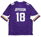 Justin Jefferson Minnesota Vikings Signed Purple Nike Game Jersey BAS Beckett