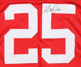 Mike Weber Signed Ohio State Buckeyes Jersey (JSA) 2019 Cowboys Draft Pick