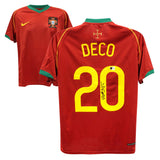 Deco Signed Portugal Home Soccer Jersey #20 with Beckett COA