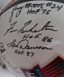 NFL HOFers Multi-Signed (18) Full Size Authentic Football Helmet Unitas 213066