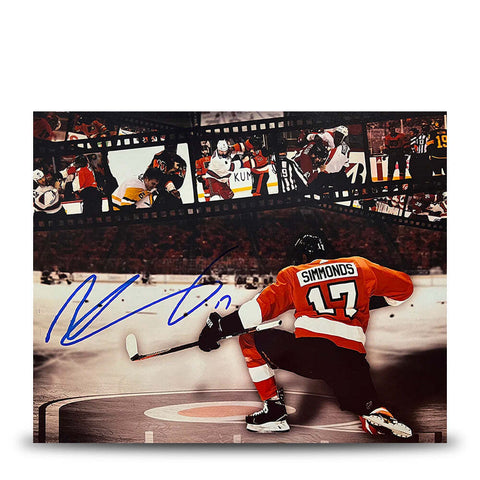 Wayne Simmonds Philadelphia Flyers Autographed 8x10 Collage Photo JSA PSA Pass