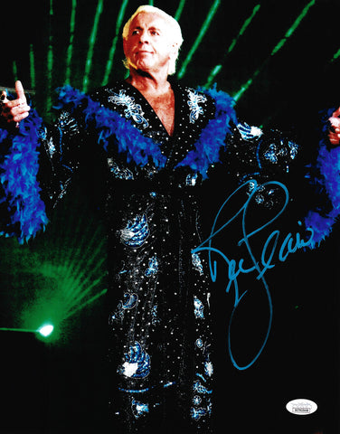 RIC FLAIR AUTOGRAPHED SIGNED 11X14 PHOTO JSA STOCK #203586