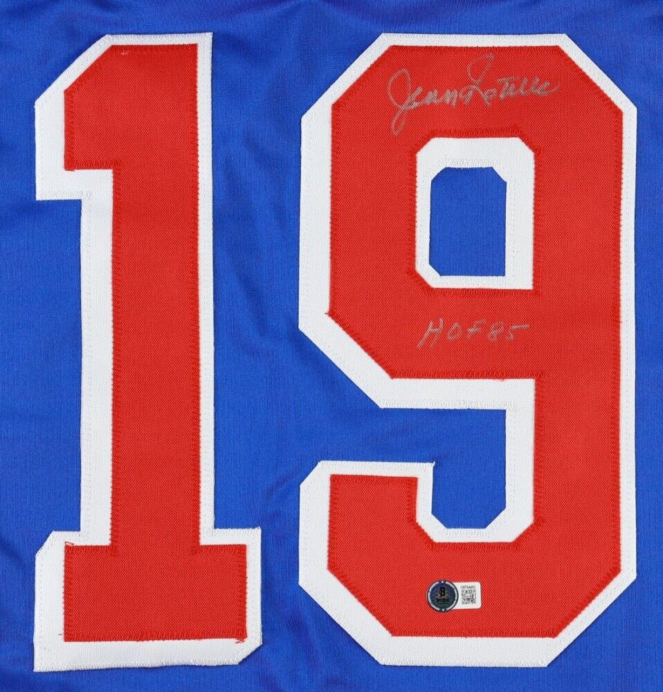 Jean Ratelle Signed New York Rangers Jersey Inscribed 