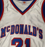 Kevin Garnett Autographed 1995 McDonald's All American Jersey Size 48 Beckett