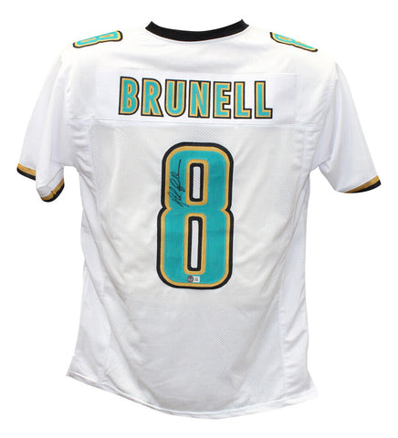 Mark Brunell Autographed/Signed Pro Style White XL Jersey BAS 40271