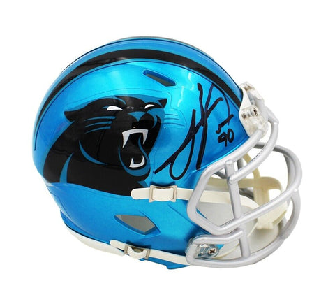 Julius Peppers Signed Carolina Panthers Speed Flash NFL Mini Helmet