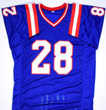 Everson Walls Autographed Blue Pro Style Jersey w/ SB Champs- Beckett Hologram