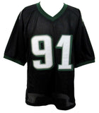 Fletcher Cox Signed/Auto Eagles Black Custom Football Jersey XL Beckett 164518