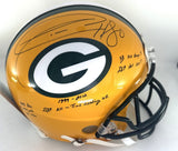 Packers DONALD DRIVER Signed Full Size AUTHENTIC ProLine Helmet AUTO w/Stats JSA