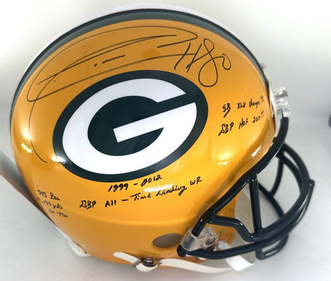 Packers DONALD DRIVER Signed Full Size AUTHENTIC ProLine Helmet AUTO w/Stats JSA