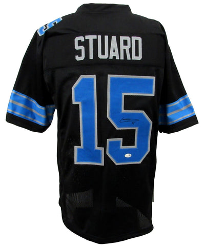 Grant Stuard Signed/Auto Black Detroit Lions Football Jersey JSA Witness 208171
