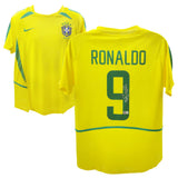 Ronaldo Nazario Signed Brazil FC 2002 Soccer Jersey #9 with Beckett COA