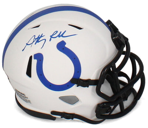 Anthony Richardson Autographed Colts Lunar Eclipse Mini Speed Helmet Fanatics