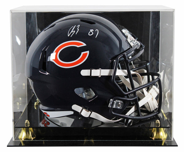 Bears Luther Burden III Signed Full Size Speed Rep Helmet W/ Case BAS Witnessed