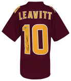 Sam Leavitt Signed Red Custom College Football Jersey - (BECKETT COA)