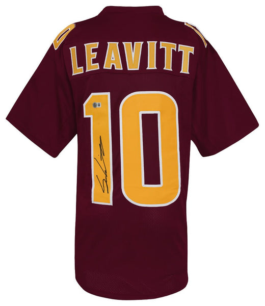 Sam Leavitt Signed Red Custom College Football Jersey - (BECKETT COA)