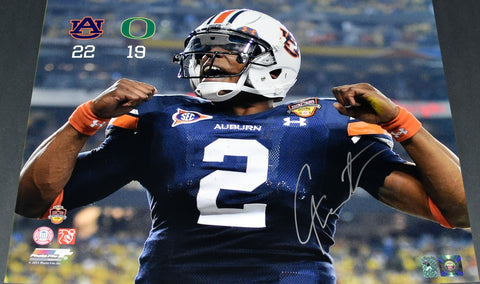 CAM NEWTON SIGNED AUBURN TIGERS VS OREGON 2011 BCS CHAMPIONSHIP 16x20 PHOTO GTSM