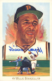 Pirates Willie Stargell Authentic Signed 3.5x5.5 Perez Steele Postcard JSAS21078