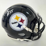 Autographed/Signed Joey Porter Sr Pittsburgh Steelers Mini Helmet JSA COA