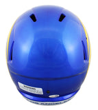 Rams Trent McDuffie Authentic Signed Full Size Speed Rep Helmet JSA Witness