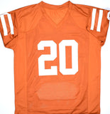 Earl Campbell Autographed Orange College Stat Style Jersey - Beckett W Hologram