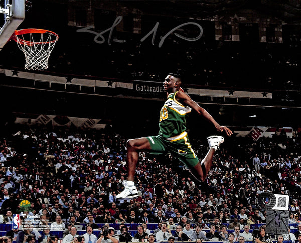 Shawn Kemp Autographed/Signed Seattle Super Sonics 8x10 Photo BAS 42874