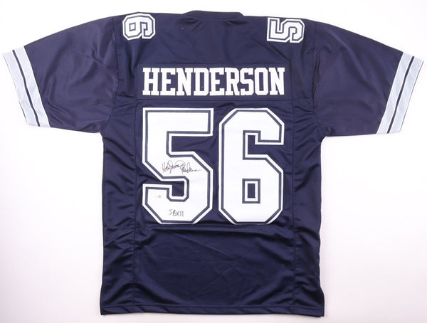 Thomas Hollywood Henderson Signed Dallas Cowboys Jersey "Super Bowl XII" (JSA)