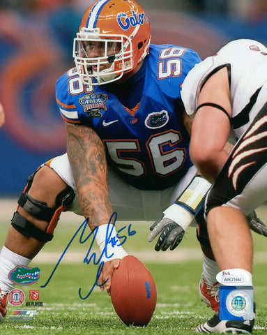 MAURKICE POUNCEY AUTOGRAPHED SIGNED FLORIDA GATORS 8x10 PHOTO JSA