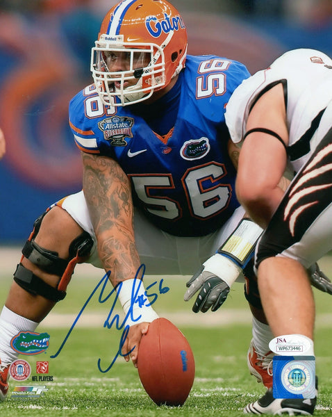 MAURKICE POUNCEY AUTOGRAPHED SIGNED FLORIDA GATORS 8x10 PHOTO JSA