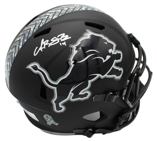 Amon-Ra St. Brown Signed Detroit Lions Speed Full Size STS5 NFL Helmet - Beckett