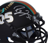 Ray Lewis Hurricanes Signed Schutt Sports Turnover Chain Tradition Mini Helmet