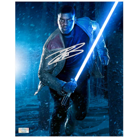 John Boyega Autographed 2015 Star Wars The Force Awakens Finn 8x10 Photo