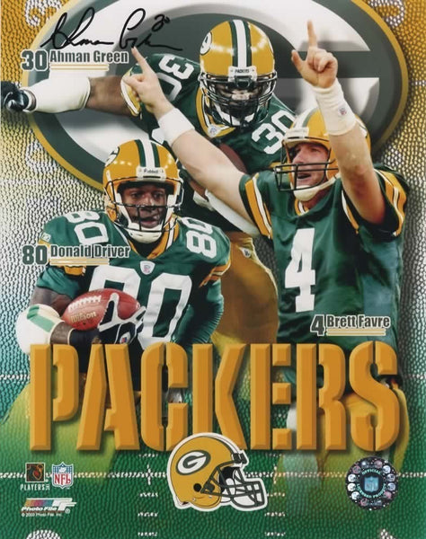 Packers All Time Leading Rusher AHMAN GREEN Signed 8x10 Photo #12 AUTO