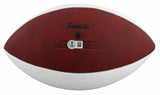 Bengals Boomer Esiason Signed Franklin White Panel Football W/ Case BAS Witness