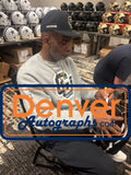 Deion Sanders Autographed Atlanta Falcons F/S TB Helmet Beckett Witness 55197