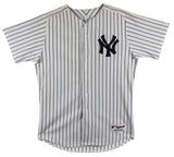 Yankees Mark Teixeira Signed White Pinstripe Majestic Authentic Jersey PSA/DNA