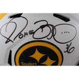 Jerome Bettis Autographed Pittsburgh Steelers F/S Lunar Helmet Beckett 49579