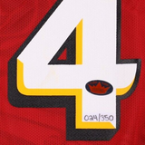 Mateen Cleaves Signed Detroit Pistons Champion Jersey (Fleer) 2000 1st Round Pck