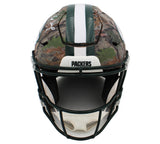 Brett Favre Signed Green Bay Packers Speed Flex Auth Hunter Camoflauge Helmet