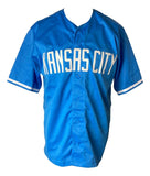 Salvador Perez Kansas City Signed Custom Light Blue Baseball Jersey BAS