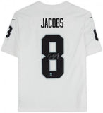 Framed Josh Jacobs Las Vegas Raiders Autographed Nike White Limited Jersey