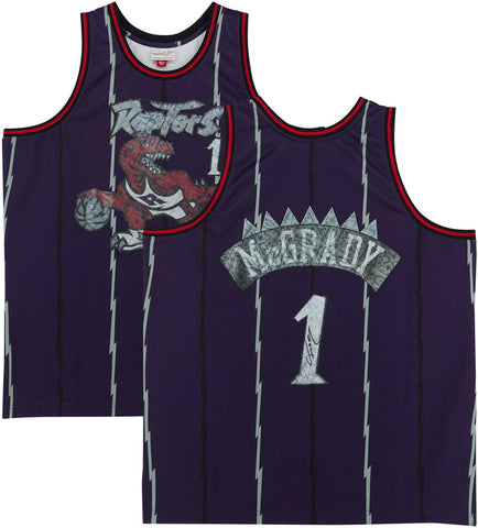 Tracy McGrady Raptors Signed Mitchell & Ness 75th Anniversary Swingman Jersey