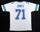 Walter Jones Signed Seahawks Jersey Inscrbd "HOF 14" (Beckett) 9xPro Bowl Tackle